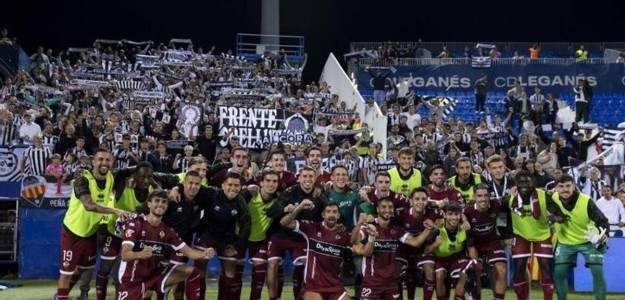 Israel Suero celebra gol Castellón Leganés Butarque Hypermotion