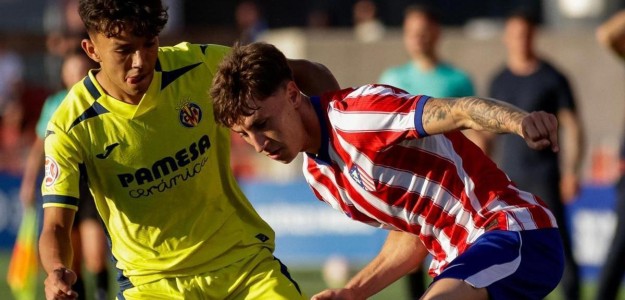 Villarreal B celebra gol contra Atlético Madrileño Primera Federación