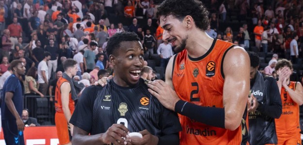 Valencia Basket ataca contra Olympiacos en el Roig Arena, Euroliga baloncesto
