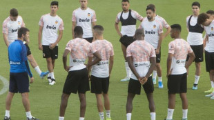 El Valencia entrenando