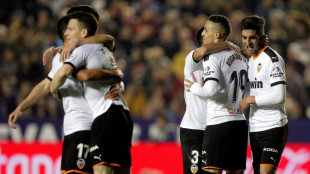 El Valencia celebrando un gol