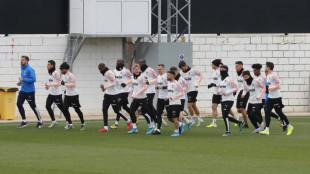 El Valencia entrenando