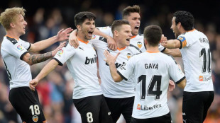 El Valencia celebrando un gol
