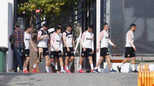El Valencia entrenando