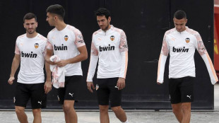 El Valencia entrenando