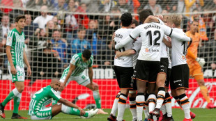 El Valencia celebrando un gol