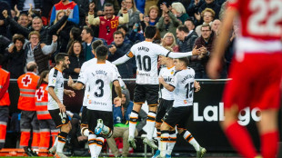 El Valencia celebrando un gol