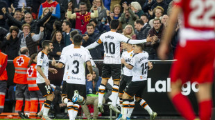 El Valencia celebrando un gol