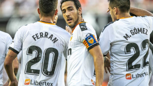 El Valencia celebrando un gol