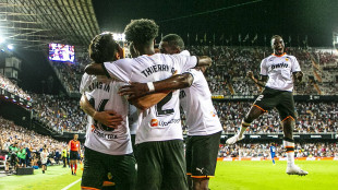 El Valencia celebrando un gol