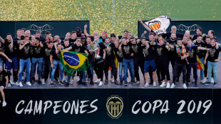 El Valencia celebra la Copa 