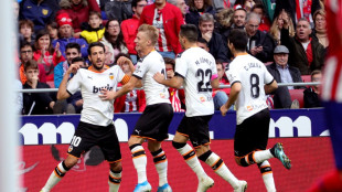 El Valencia celebrando un gol