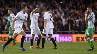 El Valencia celebrando un gol
