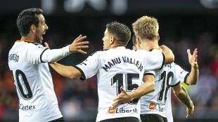 El Valencia celebrando un gol
