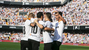 El Valencia celebrando un gol