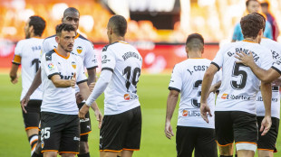 El Valencia celebrando un gol