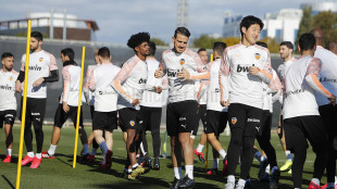 El Valencia entrenando