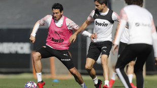 El Valencia entrenando
