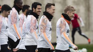 El Valencia entrenando
