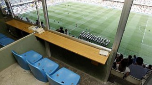 Cabina de radio en Mestalla