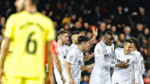 El Valencia celebrando un gol