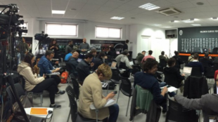 Sala de prensa de Mestalla