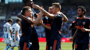 El Mestalla celebrando un gol