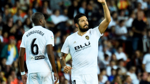 El Mestalla celebrando un gol