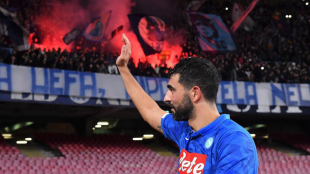 Raúl Albiol con el Nápoles