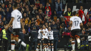 El Valencia celebrando un gol
