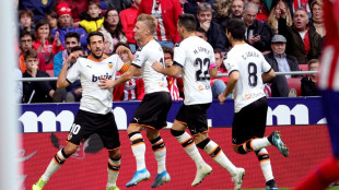 El Valencia celebra un gol 