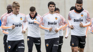 El Valencia entrenando