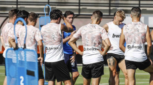 El Valencia entrenando