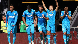 El Valencia celebrando un gol