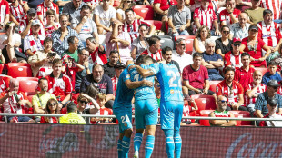 El Valencia celebrando un gol