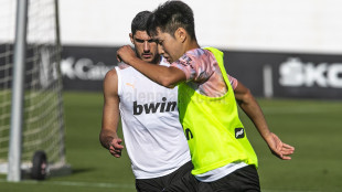 El Valencia entrenando