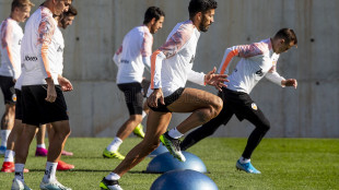 El Valencia entrenando