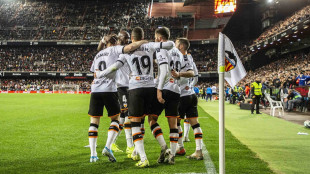 El Valencia celebrando un gol