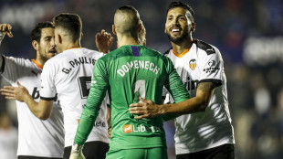 El Valencia celebrando una victoria
