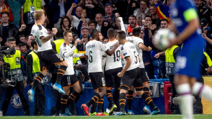 El Valencia celebra un gol 