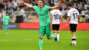 Modric celebra un gol