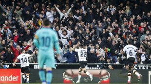 El Valencia celebrando un gol