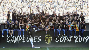 El Valencia celebra la Copa en Sevilla