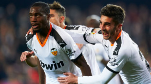 El Valencia celebra un gol 