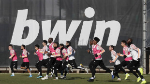 El Valencia entrenando