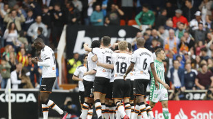 El Valencia celebrando un gol