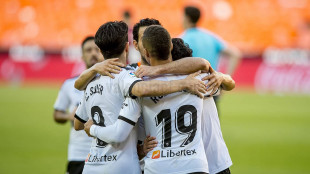 El Valencia celebrando un gol
