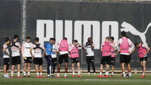 El Valencia entrenando