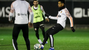 El Valencia entrenando