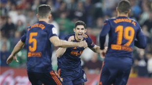 El Valencia celebrando un gol